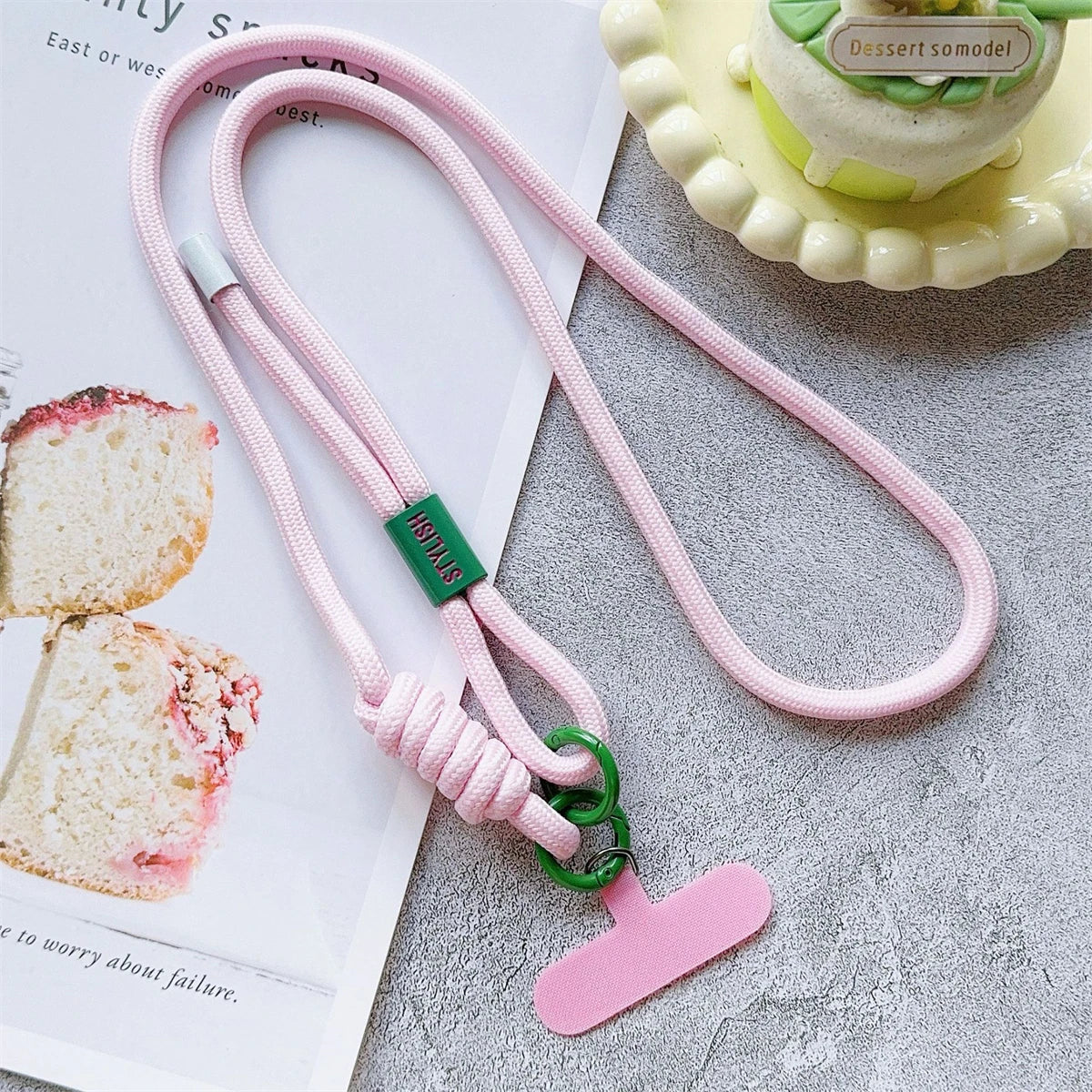 🎀 Lanyard Largo Ajustable – Correa cruzada universal para celular, cuello o hombro, diseño simple y resistente