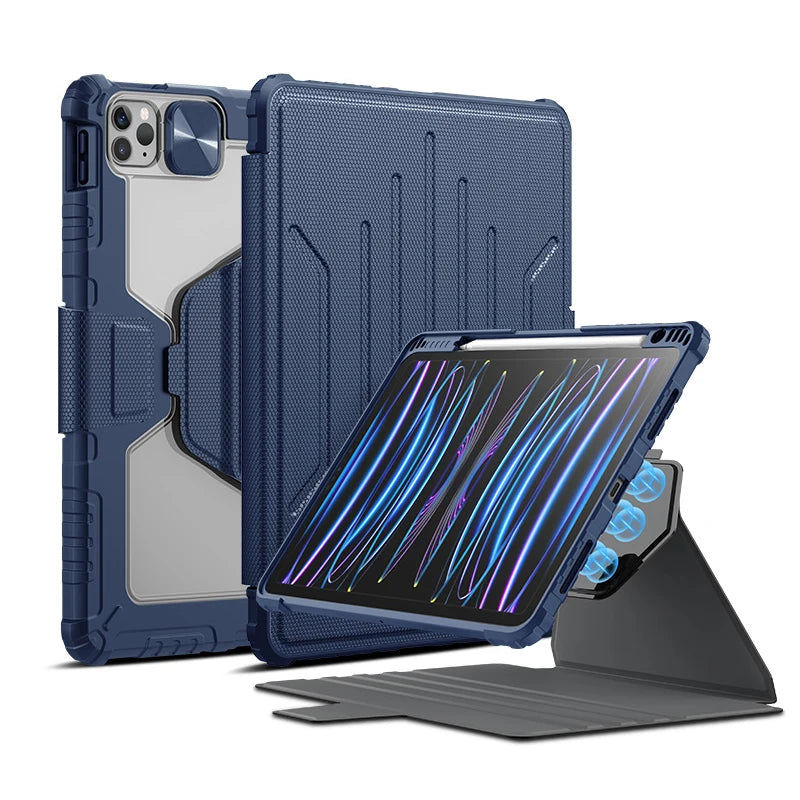 📱 Funda iPad Pro 12.9 / Air 13 / Air 11 / iPad 10ª Gen | Multifuncional con Cierre Magnético | Nillkin