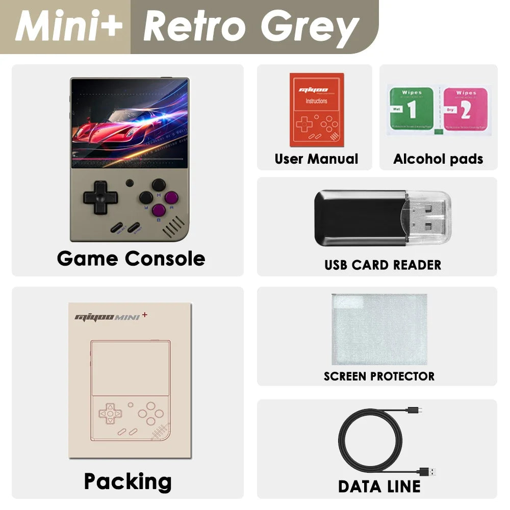 🎮 MIYOO Mini Plus V2 Consola Retro Portátil | Pantalla IPS | Sistema Linux