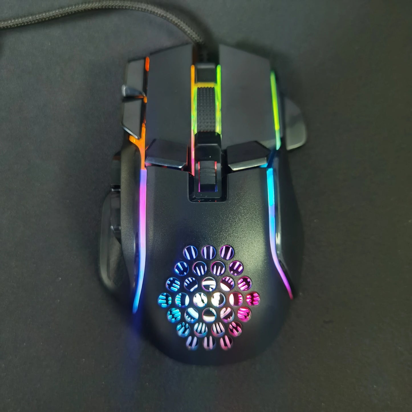 🖱️ HXSJ S700 Mouse gamer ergonómico, resolución de hasta 12800 DPI, mecánico con 10 botones programables y macros, ideal para jugadores y laptops