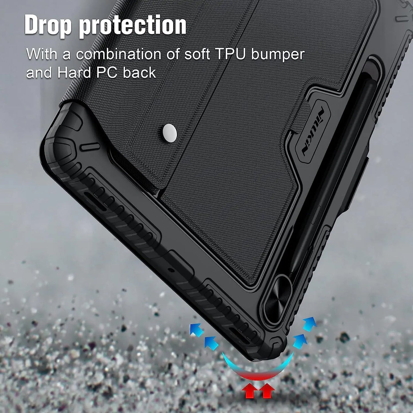 📱 Funda Galaxy Tab S9 Plus Bluetooth Multiángulo Trackpad Backlit Keyboard Nillkin