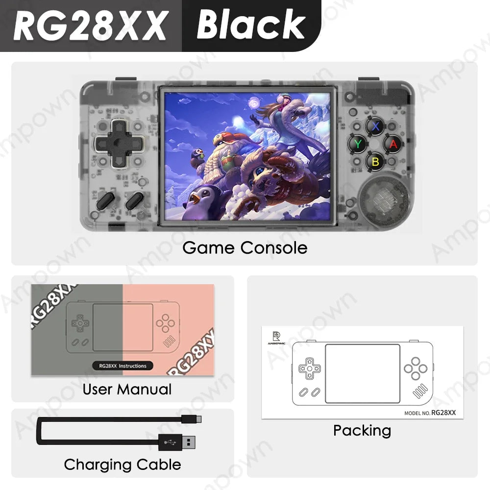 🎮 ANBERNIC RG28XX Consola Portátil | Pantalla IPS 2.83'' + HDMI | Lector de eBooks