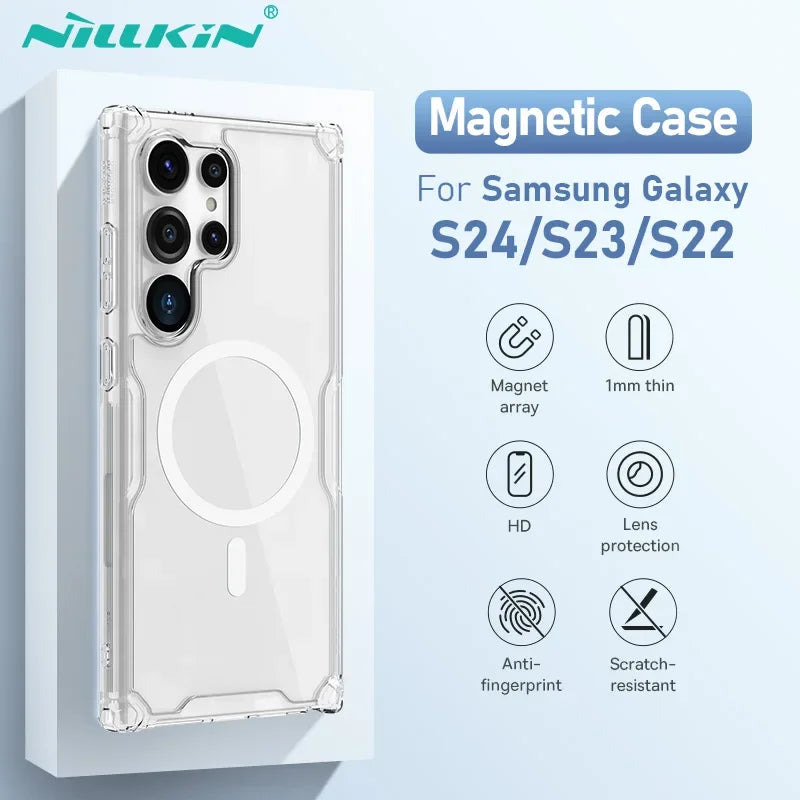 📱 Funda Galaxy S25 / S24 Plus / Ultra | Nature Pro Magsafe con Protección de Lente | Nillkin