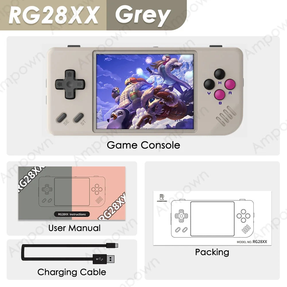 🎮 ANBERNIC RG28XX Consola Portátil | Pantalla IPS 2.83'' + HDMI | Lector de eBooks