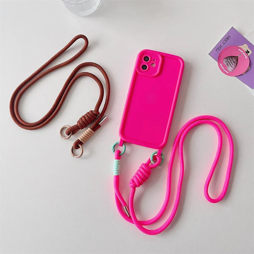 🎀 Lanyard Cruzado Ajustable y Colorido – Correa de hombro trenzada con llavero, ideal como regalo para mujeres y hombres