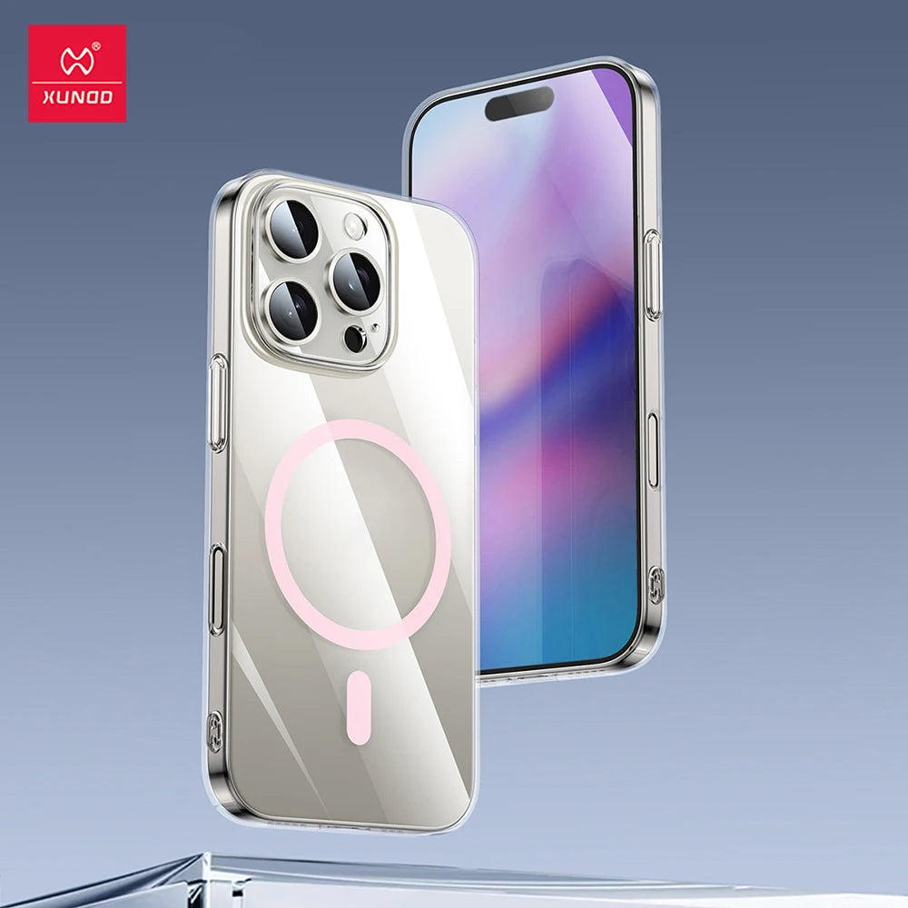📱 Funda Magnética Transparente para iPhone 16 Pro Max / 16 Pro