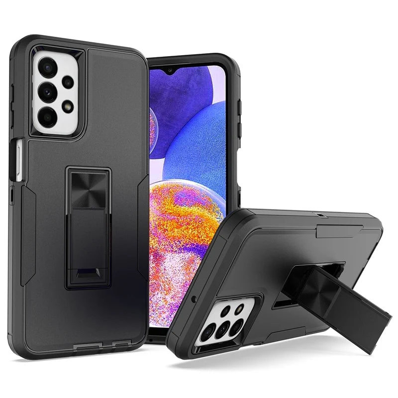 📱 Funda Galaxy A23 4G | Soporte magnético, diseño mate anticaídas