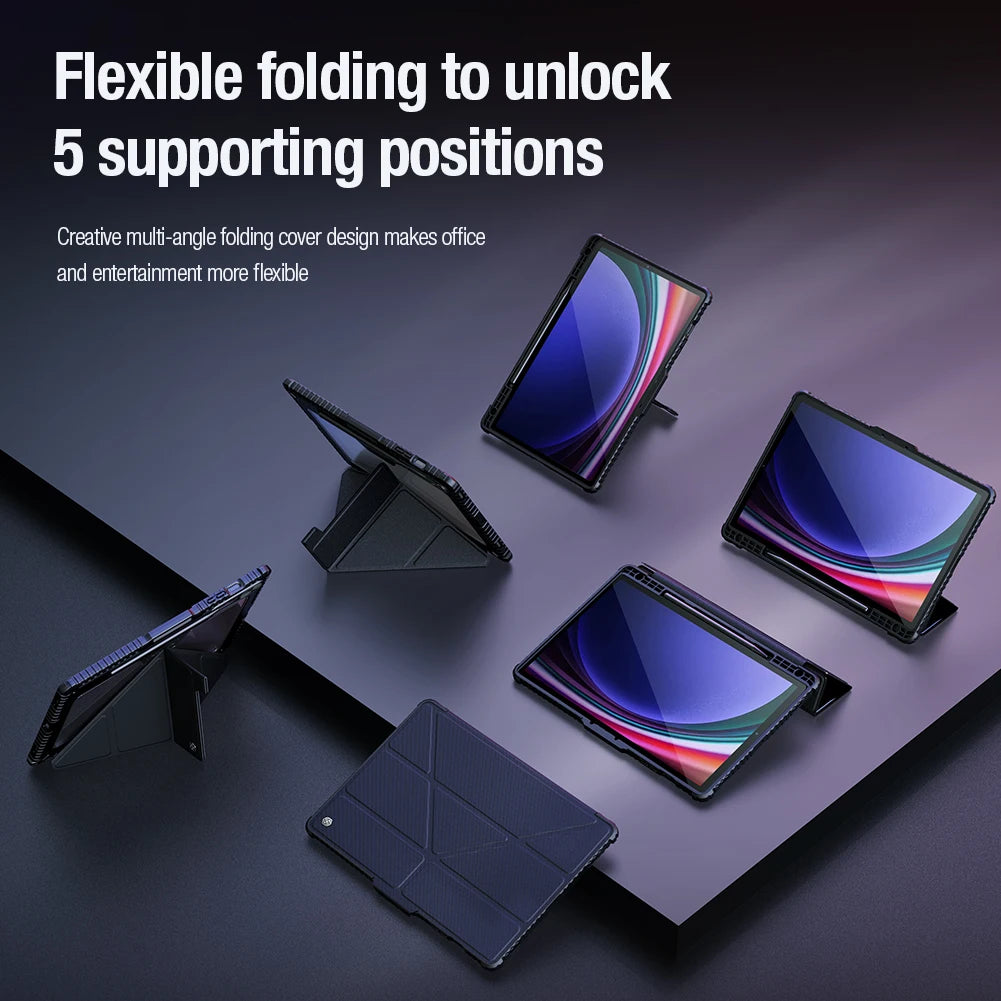 📱 Funda Galaxy Tab S10/S9 Ultra Magnética Multiángulo Plegable con Protección Cámara Nillkin
