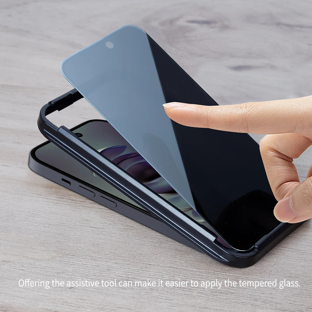 📱 Protector Pantalla iPhone 15 Pro Max + 14 Pro Max Privacidad Vidrio Templado Nillkin