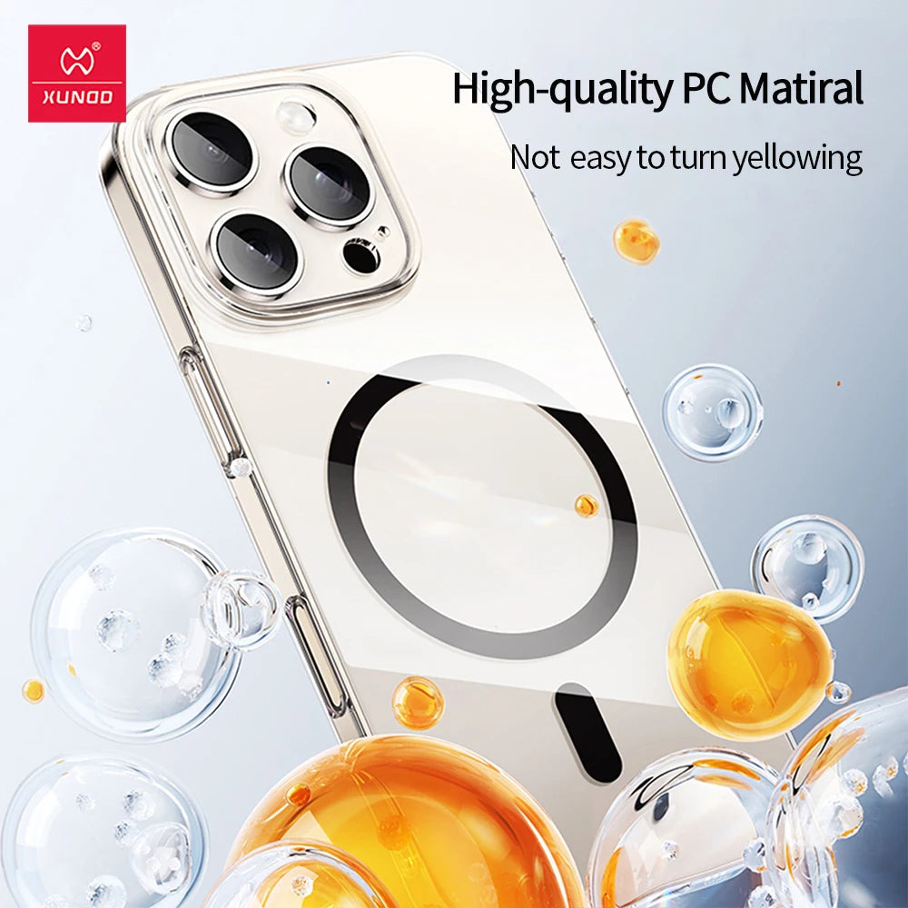 📱 Funda Magnética Transparente para iPhone 16 Pro Max / 16 Pro