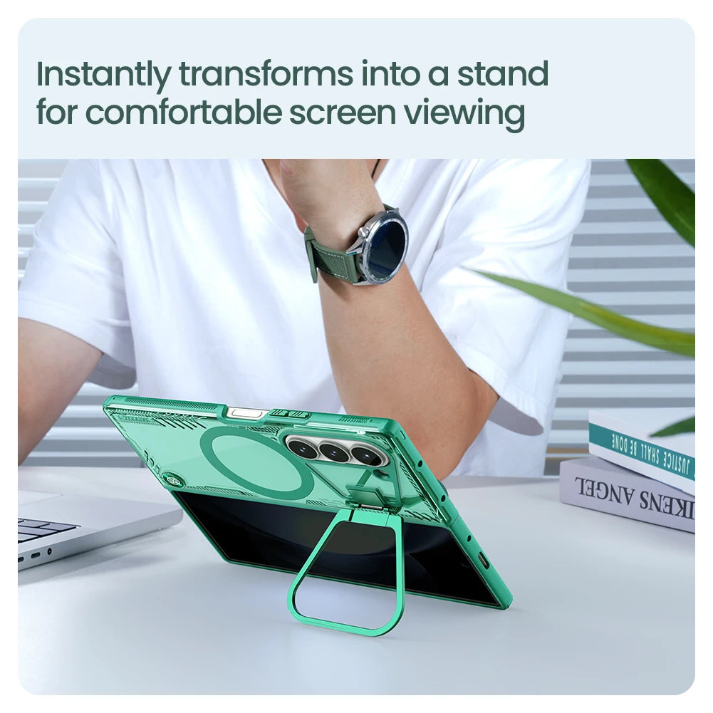 📱 Funda Galaxy Z Fold 6 5G | Magsafe Magnética Antigolpes con Soporte de Cámara | Nillkin