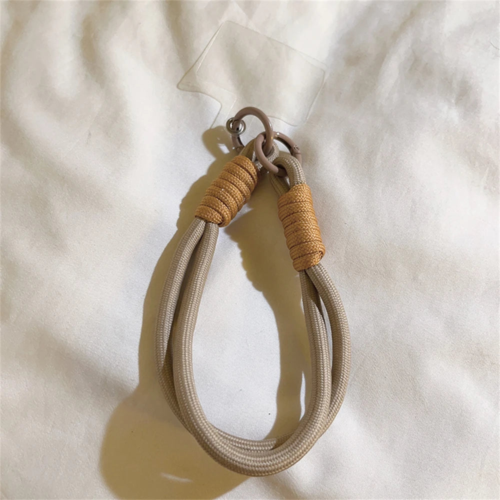 🎀 Lanyard Creativo Trenzado – Cuerda con nudo para celular, llaves o auto, accesorio DIY con estilo para mujeres