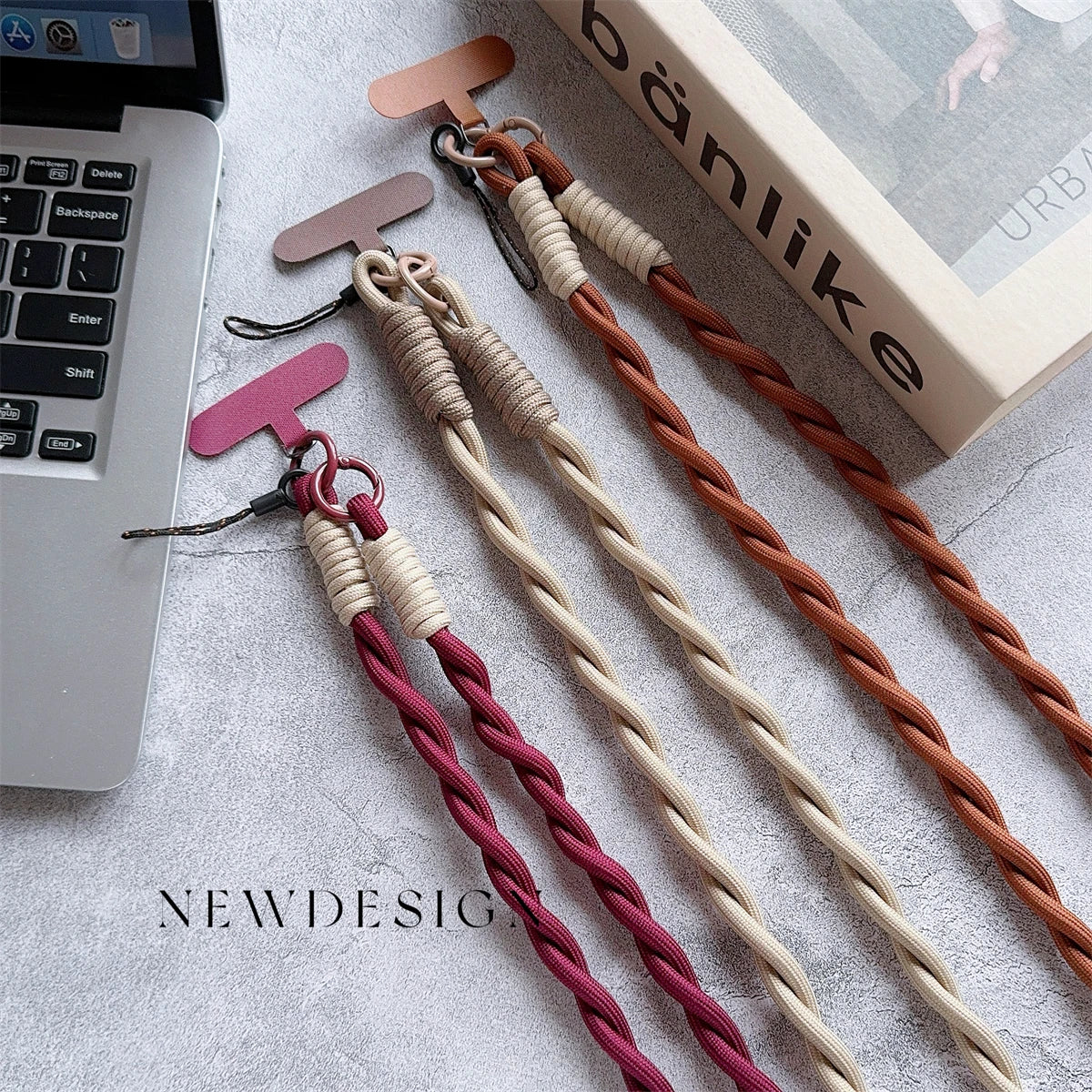 🎀 Correa de Nylon Trenzado – Lanyard largo cruzado universal, ideal para celular o bolso, con diseño fuerte y cómodo