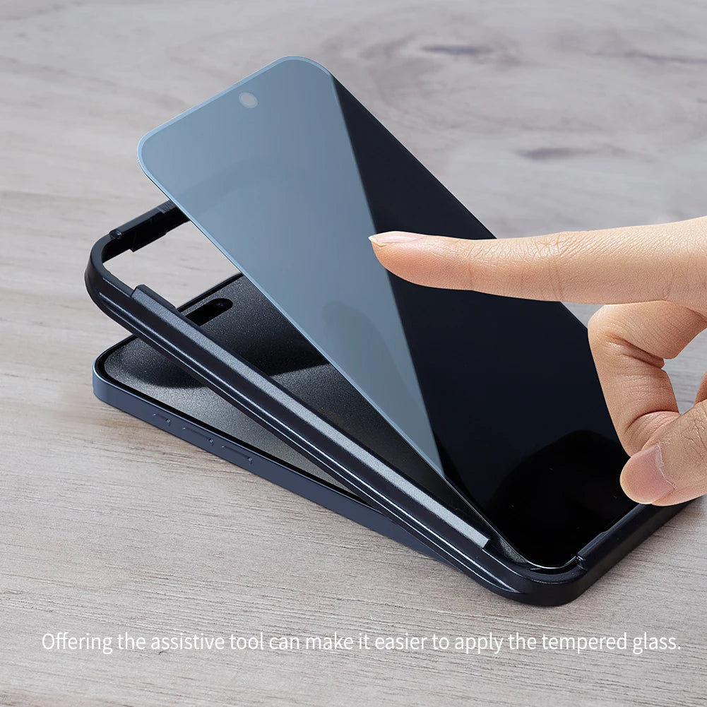 📱 Protector Pantalla iPhone 15 / 15 Pro | Vidrio Templado Anti-Peeping | Nillkin