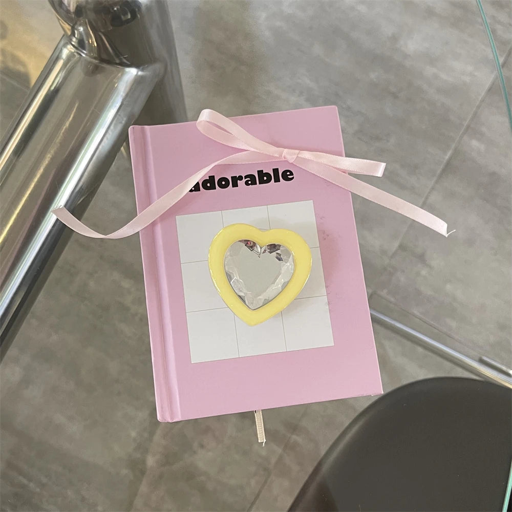 🎀 Soporte de Corazón con Diamantes – Griptok brillante de lujo, soporte para celular estilo romántico y elegante