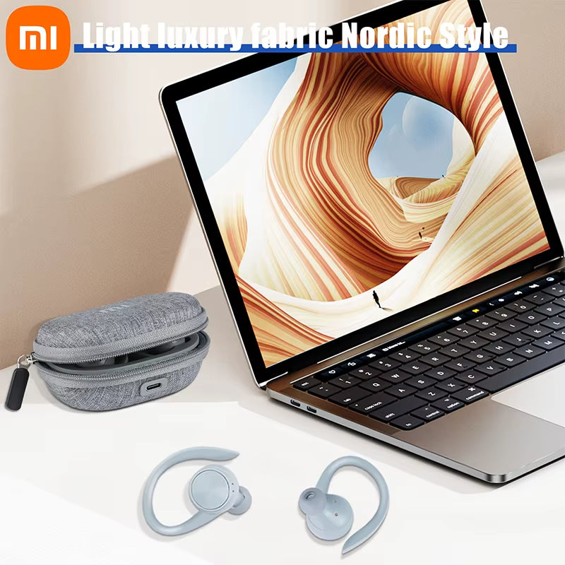 Mi Headphones J92 Earhook Wireless Sports Headphones TWS Headphones with Microphone Carrying Case Touch Control Headphones