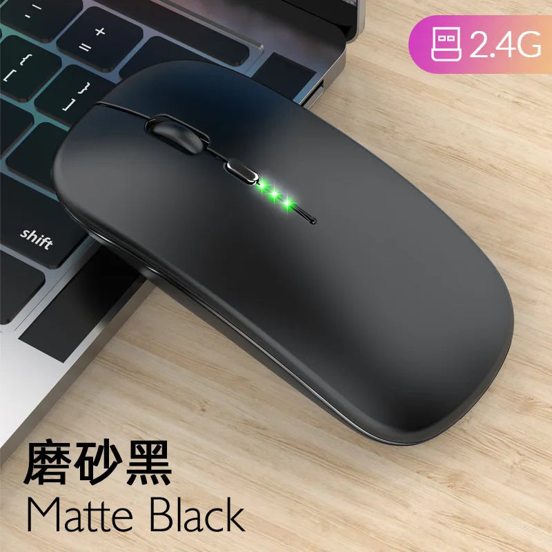 Wireless Mouse Bluetooth RGB Rechargeable Mouse Wireless Computer Silent Mause LED Backlit Ergonomic Gaming Mouse for Laptop PC