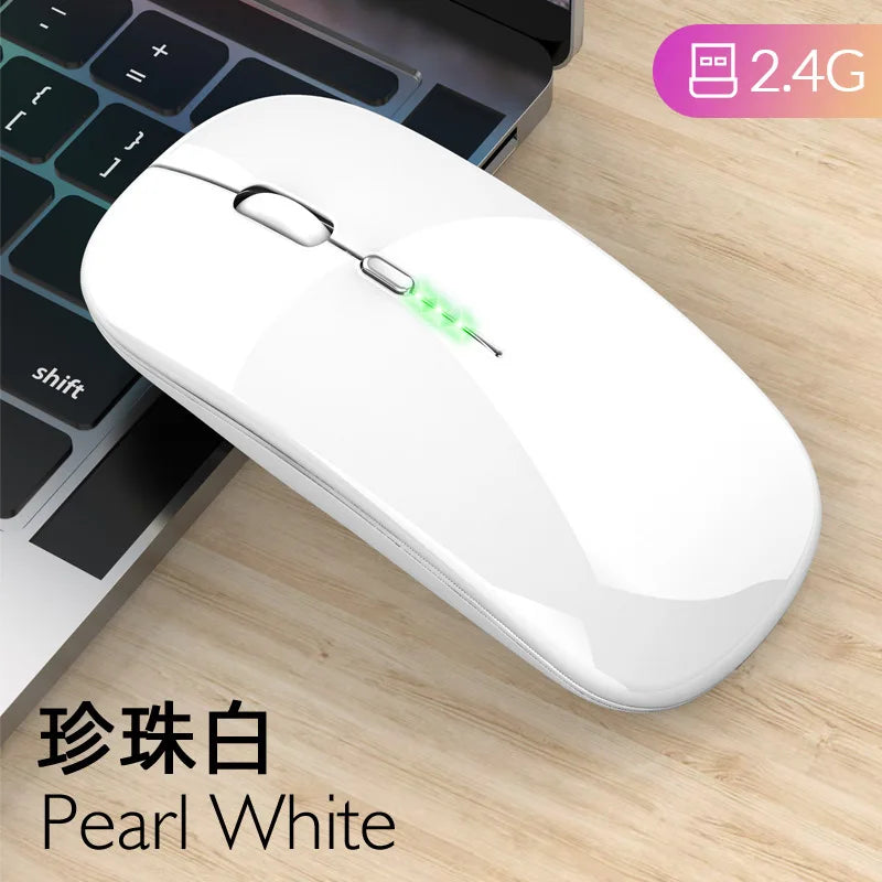 Wireless Mouse Bluetooth RGB Rechargeable Mouse Wireless Computer Silent Mause LED Backlit Ergonomic Gaming Mouse for Laptop PC