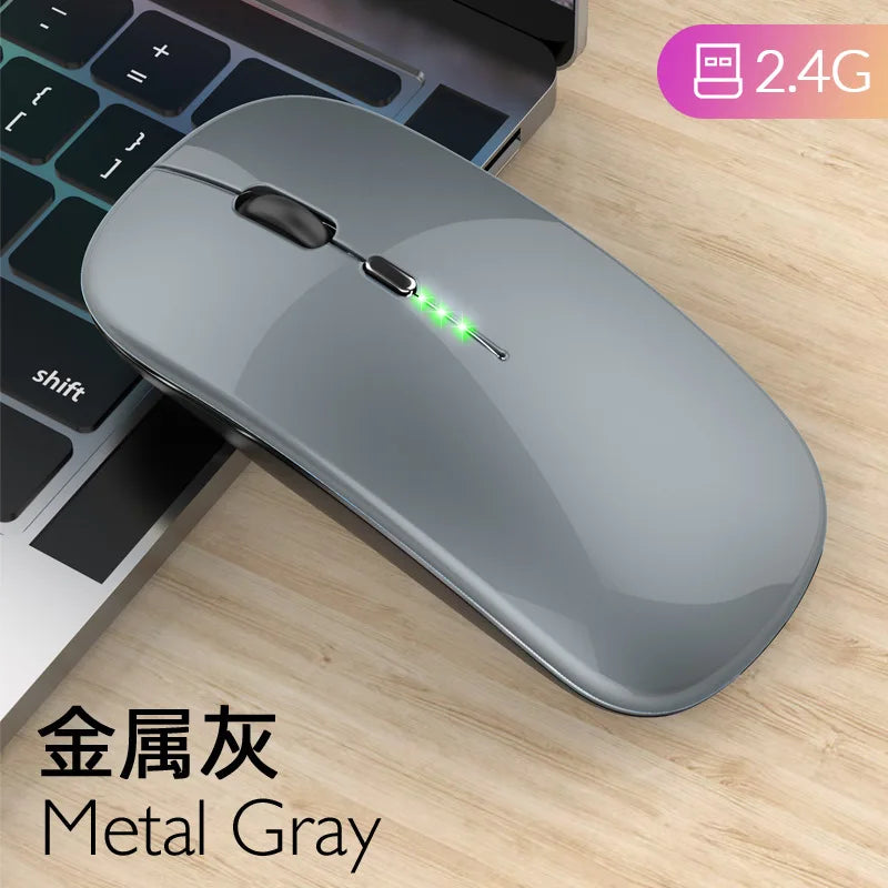 Wireless Mouse Bluetooth RGB Rechargeable Mouse Wireless Computer Silent Mause LED Backlit Ergonomic Gaming Mouse for Laptop PC