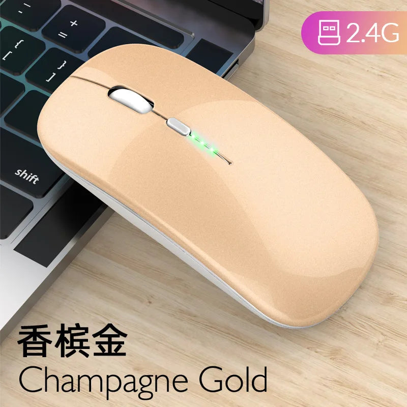 Wireless Mouse Bluetooth RGB Rechargeable Mouse Wireless Computer Silent Mause LED Backlit Ergonomic Gaming Mouse for Laptop PC