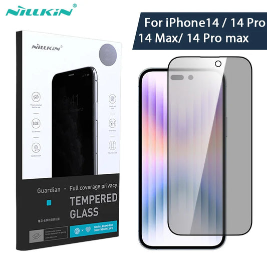 📱 Protector Pantalla iPhone 15 Pro Max + 14 Pro Max Privacidad Vidrio Templado Nillkin