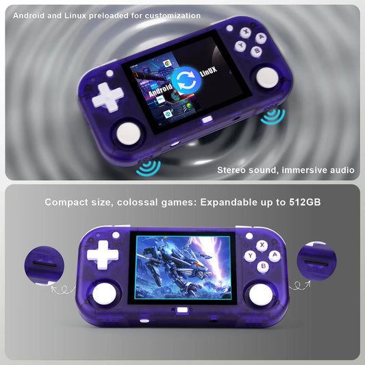 🎮Ampown Mini Zero 28 Consola Portátil Retro |  Pantalla IPS 2.8'' | Procesador A133P | Sistema Android