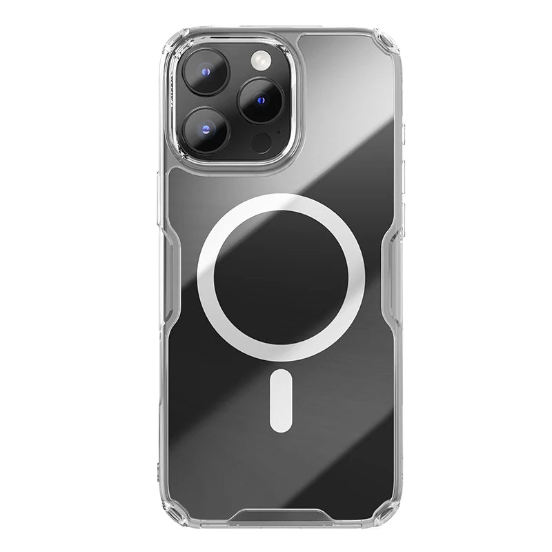 📱 Funda iPhone 16 Pro Max | Magsafe Transparente TPU Híbrido Clásico | Nillkin