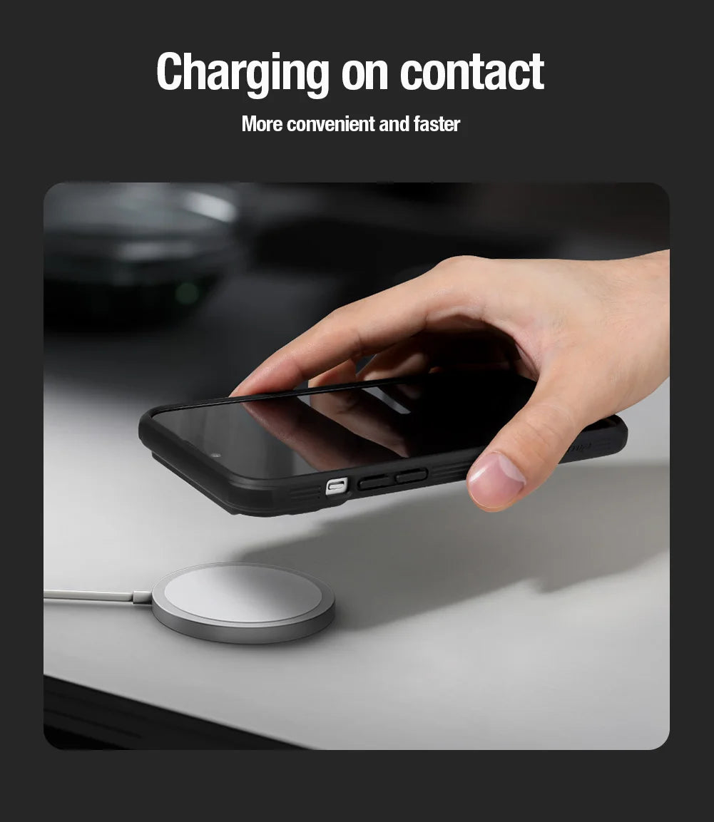 📱 Funda iPhone 15 / 15 Pro | CamShield Pro Magsafe con Protección de Lente Deslizante | Nillkin