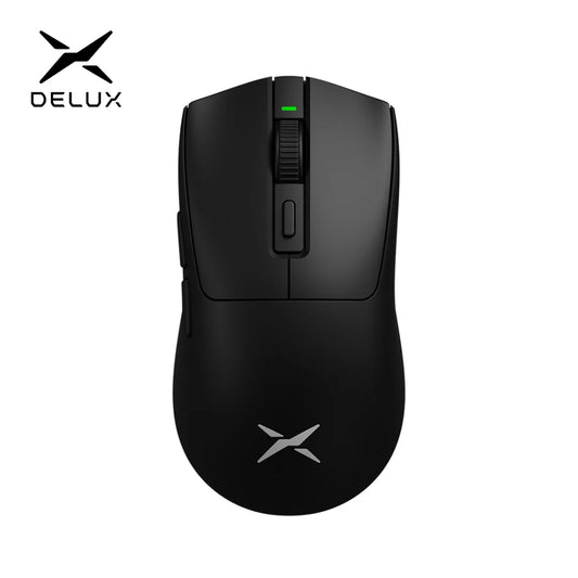 Delux 🖱️ M600 Series Gaming Mouse | 52g Ligero Conexión 2.4G + Alámbrico 26000 DPI Recargable Para PC Gamer y Manos Pequeñas