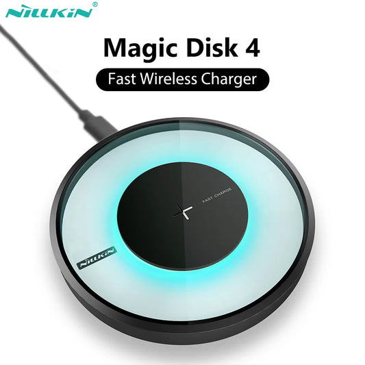 📱 Cargador Inalámbrico Qi 10W para iPhone 13 12 Pro Max Xs y Samsung Xiaomi Huawei Nillkin
