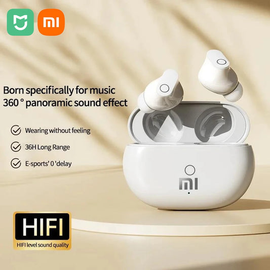 🎧 Xiaomi B05 Auriculares inalámbricos Bluetooth con cancelación de ruido, micrófono estéreo integrado, para música y juegos