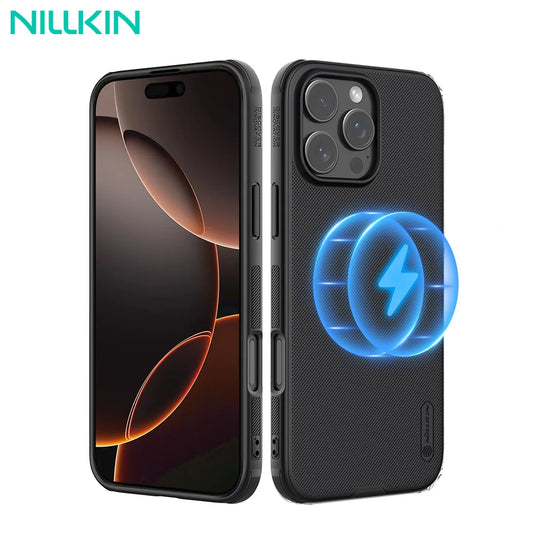 📱 Funda iPhone 16 / 16 Pro | Super Frosted Shield Pro Magsafe con Carga Inalámbrica | Nillkin