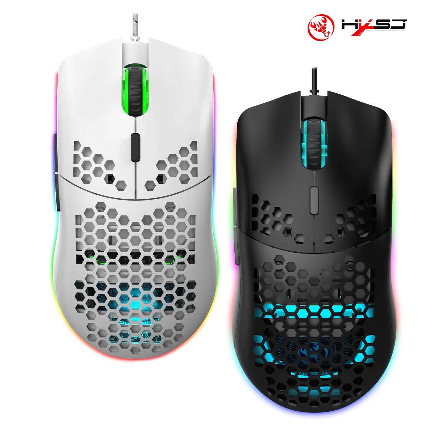 🔥 HXSJ Combo Gamer Alámbrico | Teclado RGB Retroiluminado 🌈 Mouse Ligero y Ergonómico 🎮 Ideal para Laptop 💻