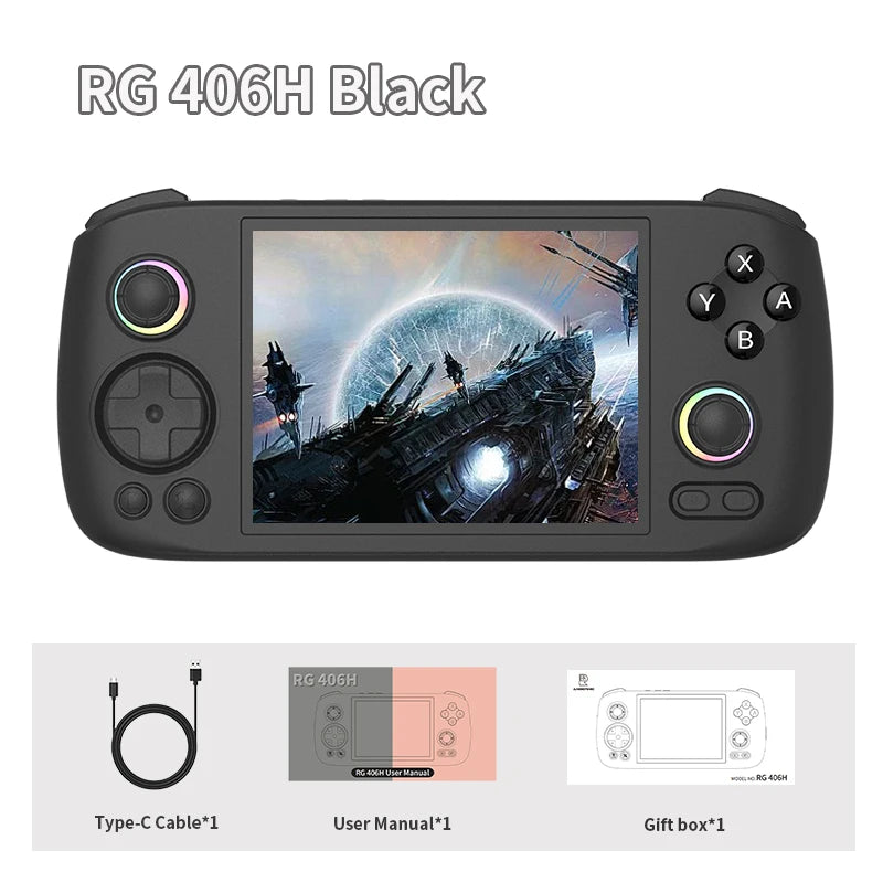 🎮 ANBERNIC RG406H – Consola Retro Portátil con Pantalla Táctil de 4” y Android 13