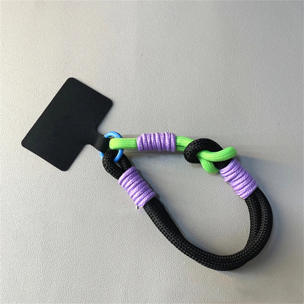 🎀 Pulsera Coreana con Nudo – Correa colorida anti pérdida para celular, tipo brazalete, compatible con iPhone y Samsung