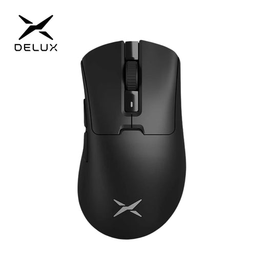 🖱️ Mouse Ergonómico Inalámbrico Delux M900Pro – Gaming 8K con Base Magnética RGB