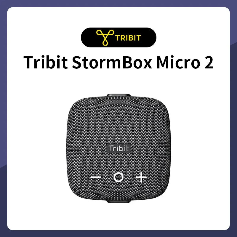 🔊 Tribit StormBox Micro 2 – Altavoz Bluetooth Portátil con Sonido Potente y Bajo Profundo