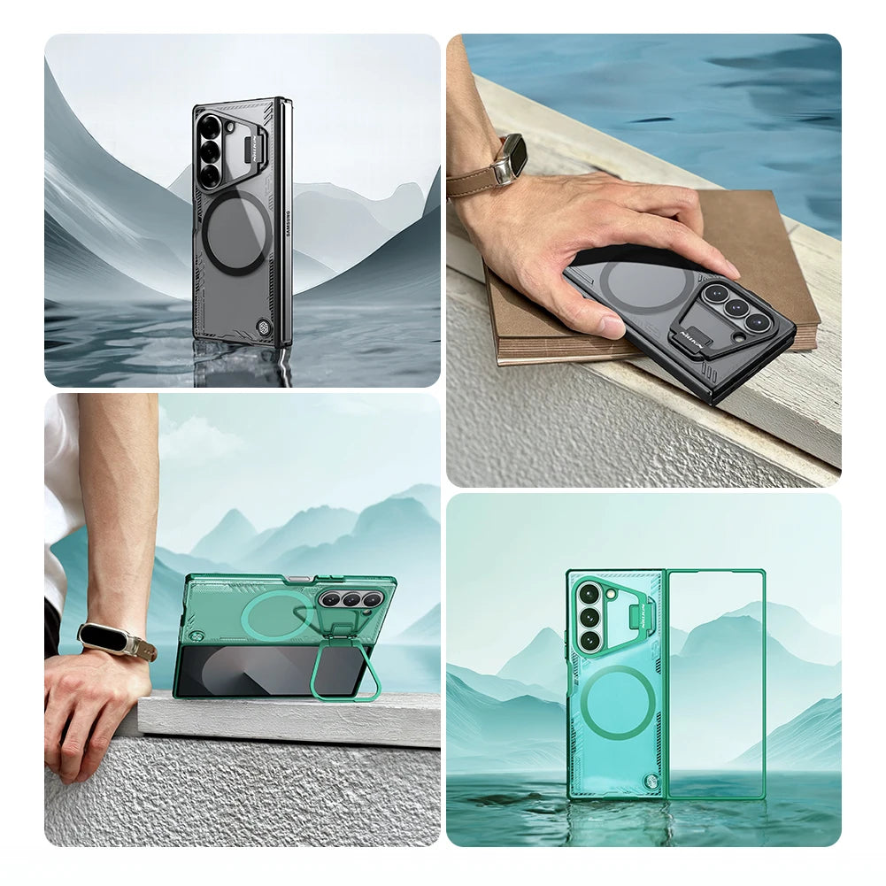 📱 Funda Galaxy Z Fold 6 5G | Magsafe Magnética Antigolpes con Soporte de Cámara | Nillkin
