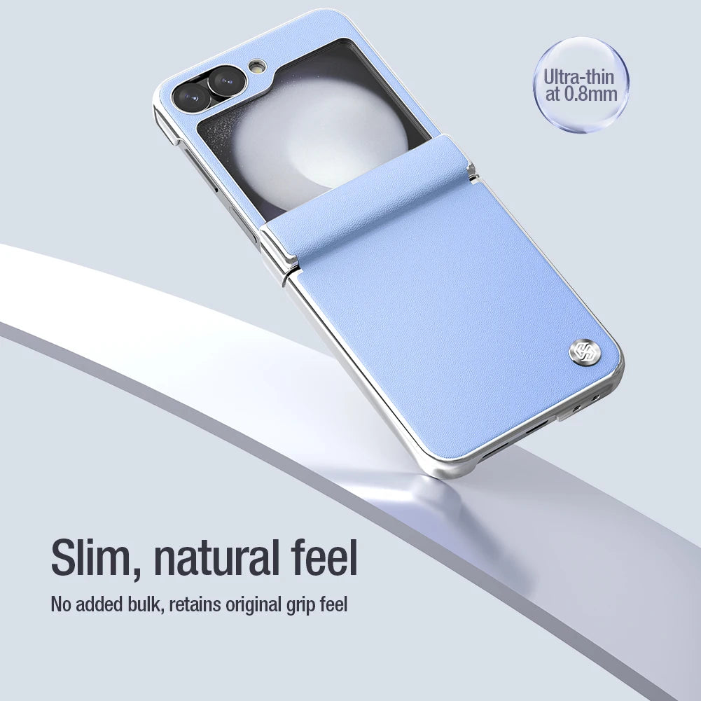📱 Funda Galaxy Z Flip 6 5G | Cuero Premium Antigolpes Plegable | Nillkin