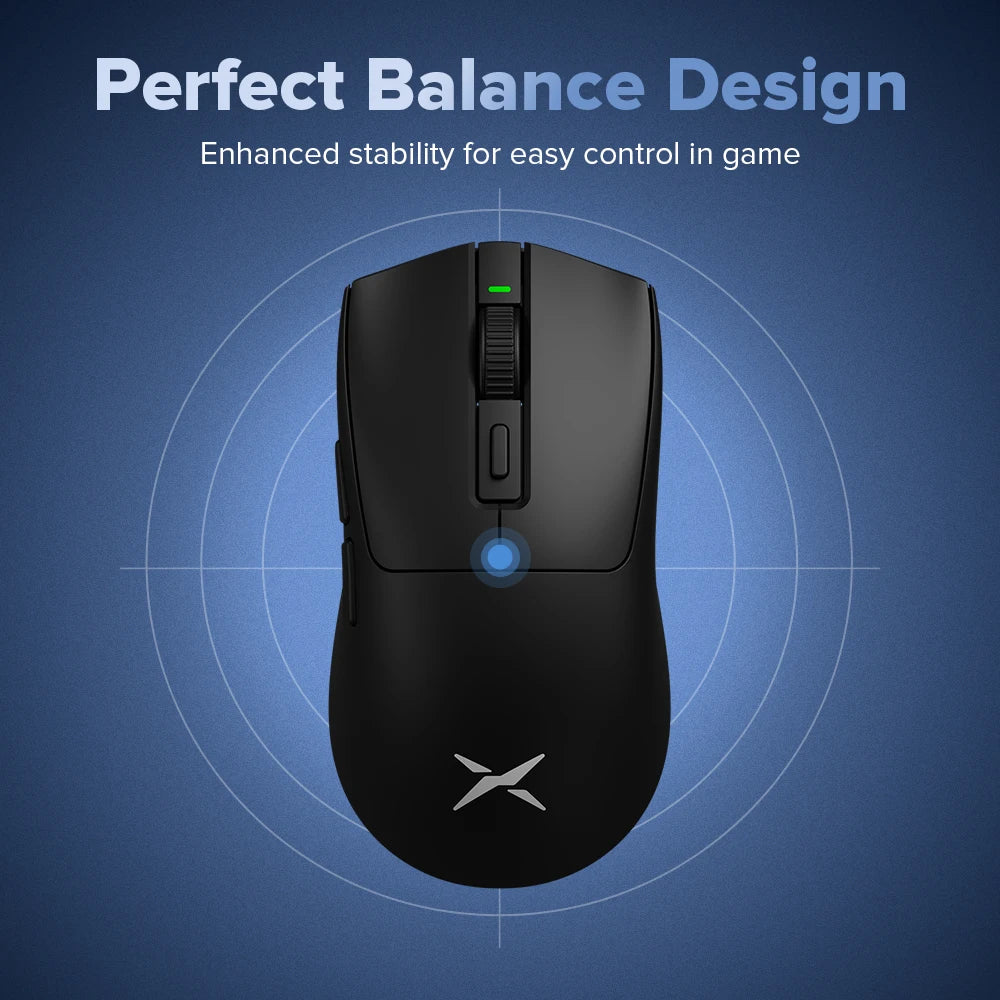 Delux 🖱️ M600 Series Gaming Mouse | 52g Ligero Conexión 2.4G + Alámbrico 26000 DPI Recargable Para PC Gamer y Manos Pequeñas