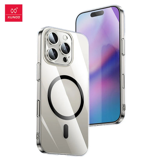 📱 Funda Magnética Transparente para iPhone 16 Pro Max / 16 Pro