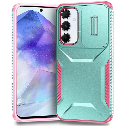 📱 Funda Galaxy A55 | Grado militar, antideslizante con tapa deslizante para lent