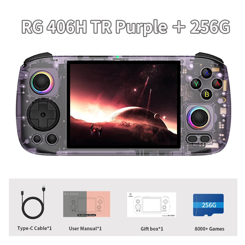 🎮 ANBERNIC RG406H – Consola Retro Portátil con Pantalla Táctil de 4” y Android 13