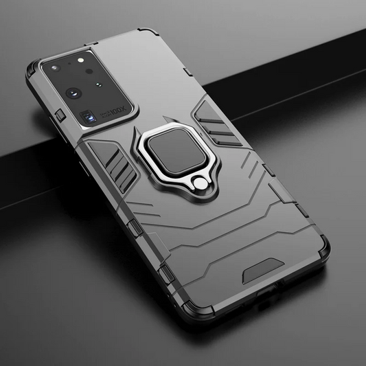 📱 Funda Galaxy S8/S9 Plus/S10 Lite/S20 FE/S21/S22/S23 Plus/S24 Ultra | Armor Ring delgada, con soporte