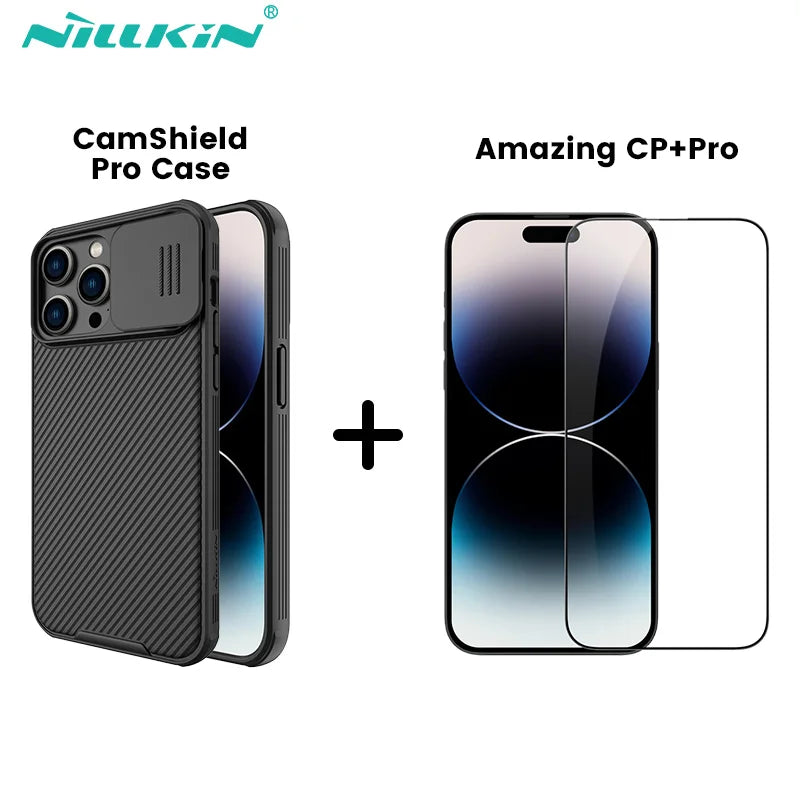 📱 Funda + Protector Pantalla iPhone 14 / 13 Pro Max | CP+Pro Vidrio + Funda | Nillkin