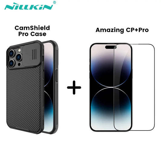 📱 Funda + Protector Pantalla iPhone 14 / 13 Pro Max | CP+Pro Vidrio + Funda | Nillkin