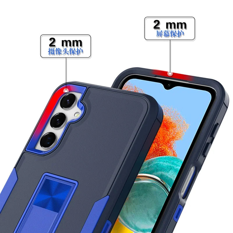📱 Funda Galaxy A24 4G | Bumper magnético mate con soporte integrado