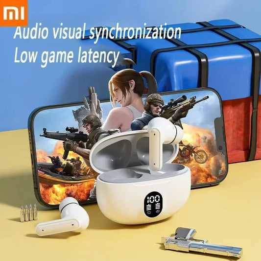 🎧 Xiaomi 895B Auriculares Bluetooth 5.3 con pantalla LED, cancelación de ruido ENC, TWS para deporte y oficina, con micrófono