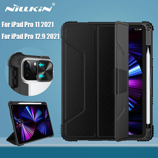 📱 Funda iPad Pro 12.9 2022/2021 Magnética para iPad Pro 11 2022/2021 con Protección de Cámara y Porta Lápiz Nillkin