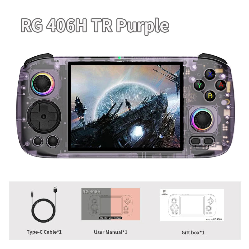 🎮 ANBERNIC RG406H – Consola Retro Portátil con Pantalla Táctil de 4” y Android 13